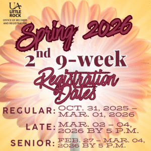 2nd 9-week registration ends Sunday