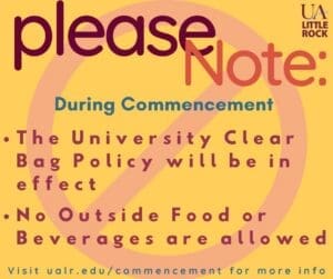 Clear bag - no outside food policies
