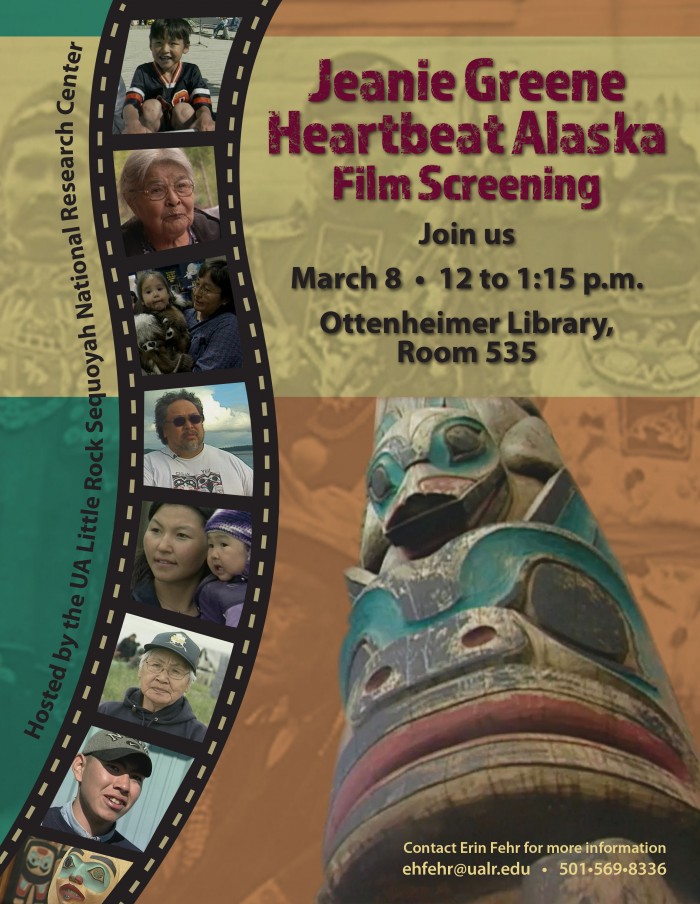 Jeanie Greene Heartbeat Alaska Film Screening poster