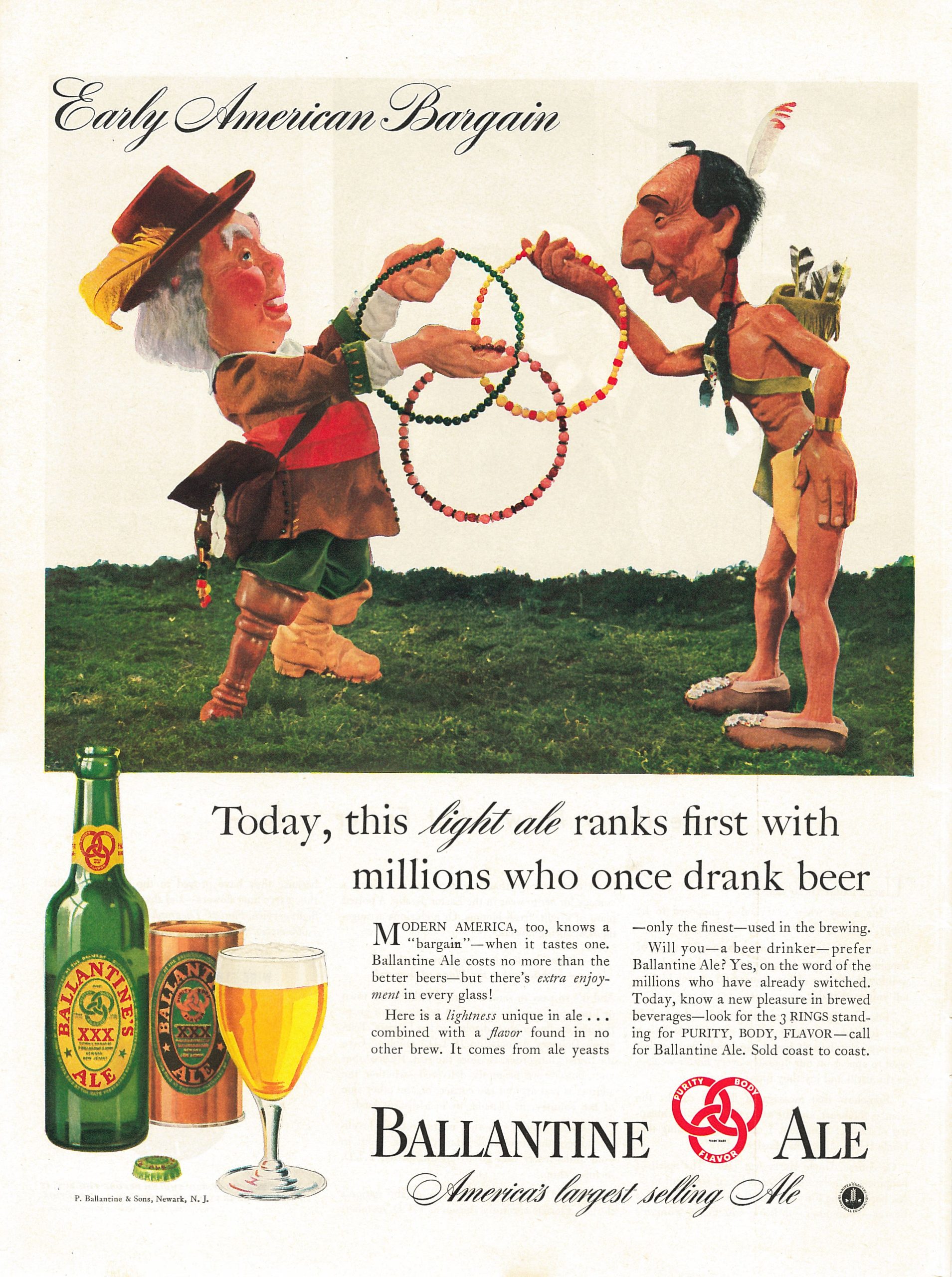 Ballantine Ale advertisement, 1941