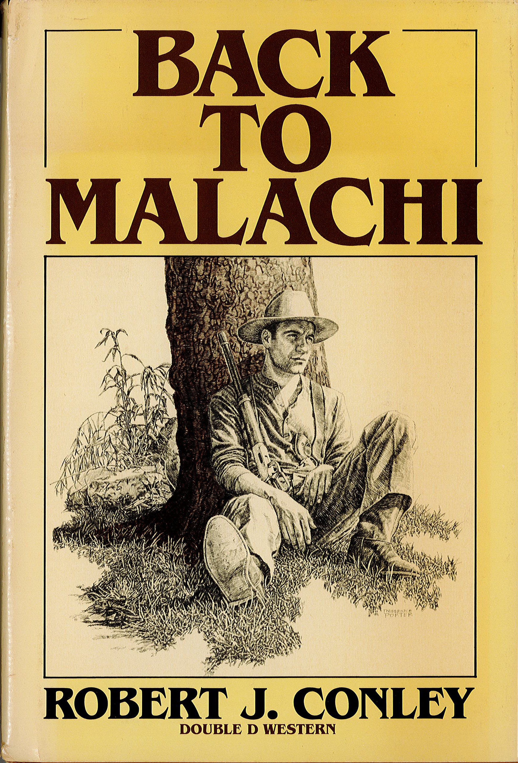 Book cover, Back to Malachi