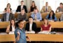 Professor in front of class