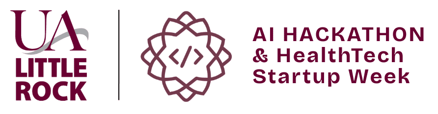 UA Little Rock AI Hackathon and Health Tech Start Up Week graphic