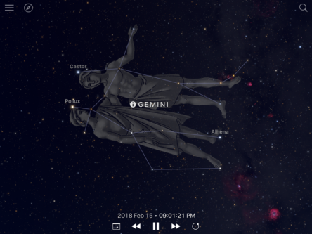 graphic of the Gemini twins Castor and Pollux