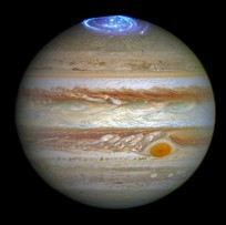 Jupiter with aurora_NASA