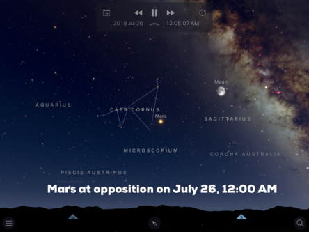 Mars at Opposition Graphic