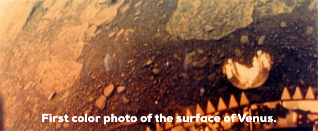 First color photo of the surface of Venus