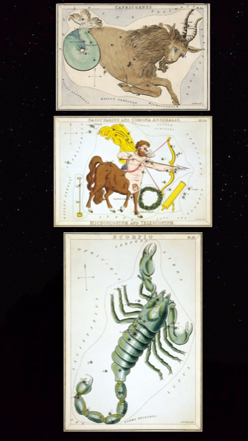 Zodiac Constellation drawings