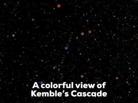 Color image of star waterfall Kemble's Cascade