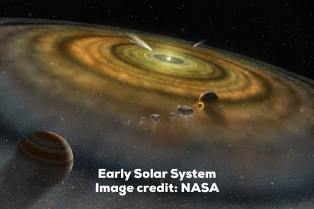 Graphic of Early Solar System