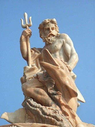 Photo of sculpture of Poseidon
