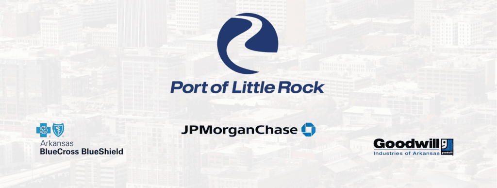 Port of Little Rock. JP Morgan Chase. Arkansas BlueCross BlueShield. Goodwill Industries of Arkansas.